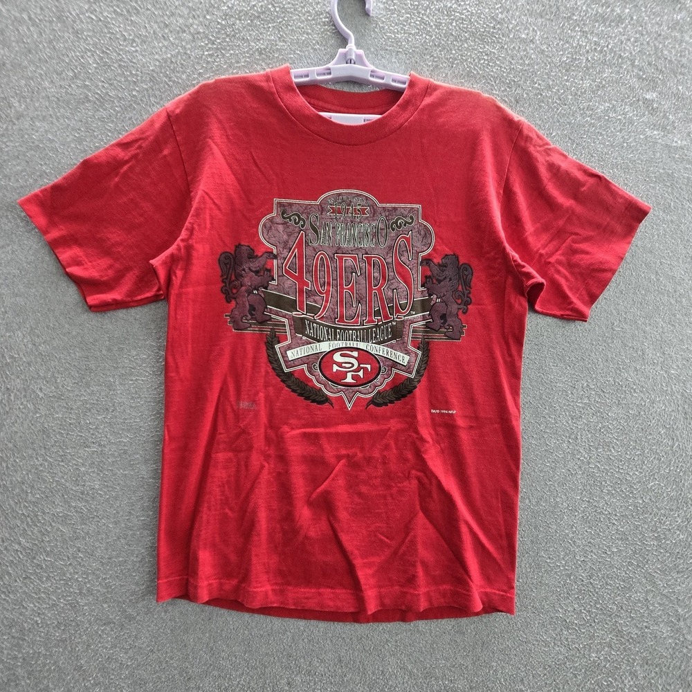 VINTAGE San Francisco 49ers 1994 Men Shirt Large Red Single Stitch Made in USA